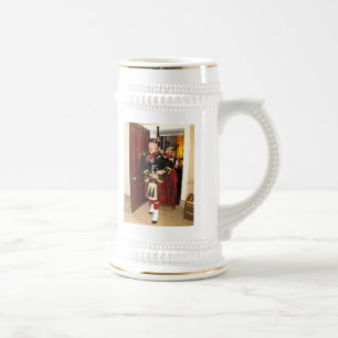 Bagpiper Beer Stein
