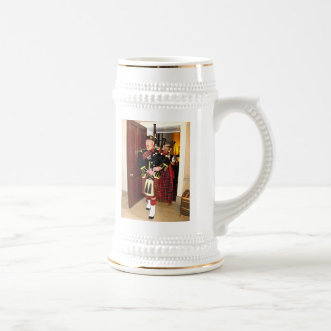 Bagpiper Beer Stein (Right)