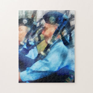 Bagpiper Closeup Jigsaw Puzzle