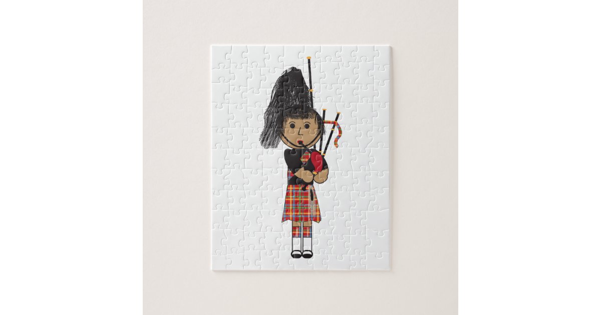 Bagpiper Jigsaw Puzzle Zazzle