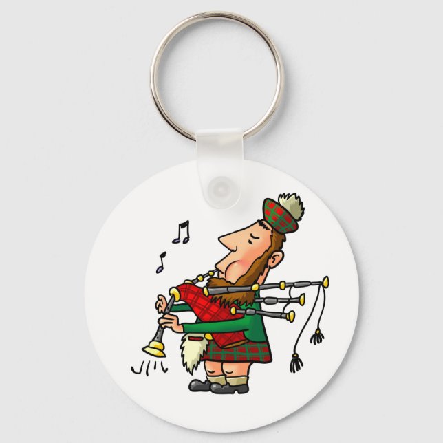 Bagpiper Keychain (Front)