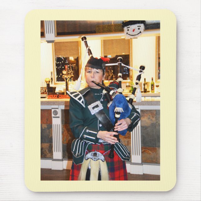 Bagpiper Mouse Pad (Front)