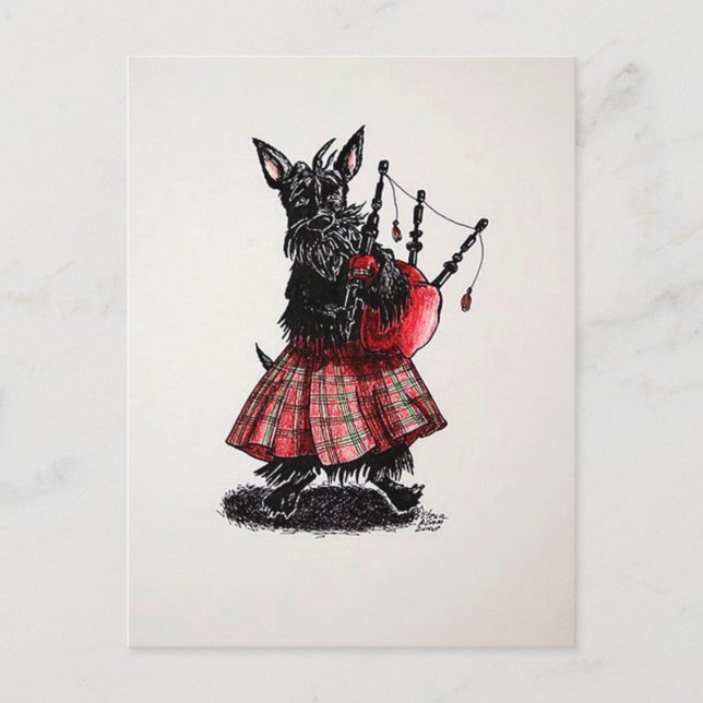Bagpiper Postcard (Front)