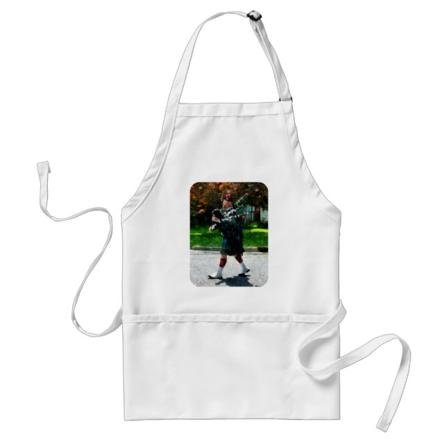 Bagpiper Profile Adult Apron (Front)