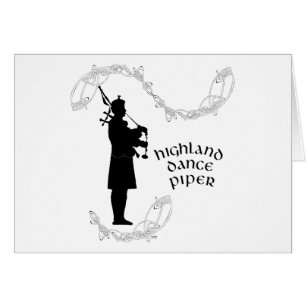 Bagpiper Silhouette Cards