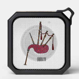 Bagpipes cartoon illustration  bluetooth speaker