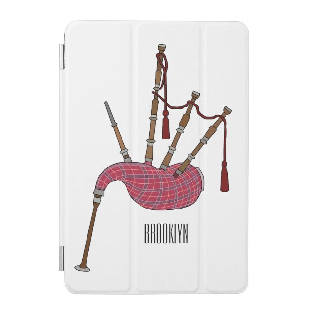 Bagpipes cartoon illustration  iPad mini cover (Front)