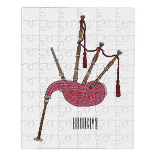 Bagpipes cartoon illustration  jigsaw puzzle