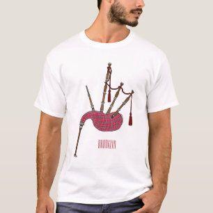 Bagpipes cartoon illustration  T-Shirt