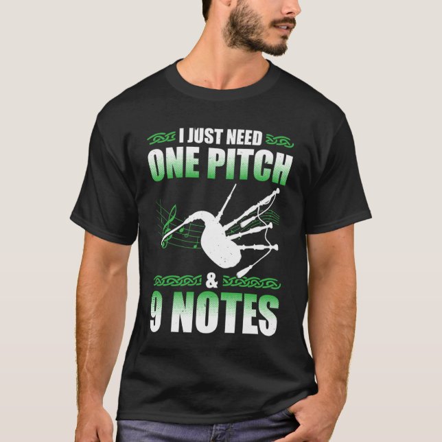 Bagpipes For Bagpiperist Bagpipe Player Bagpiping  T-Shirt (Front)