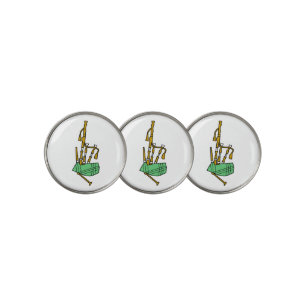Bagpipes Golf Ball Marker