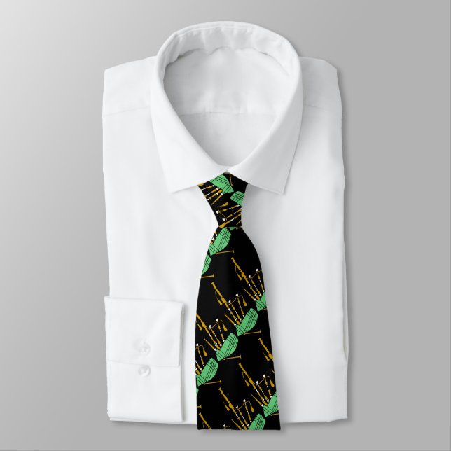 Bagpipes Neck Tie (Tied)
