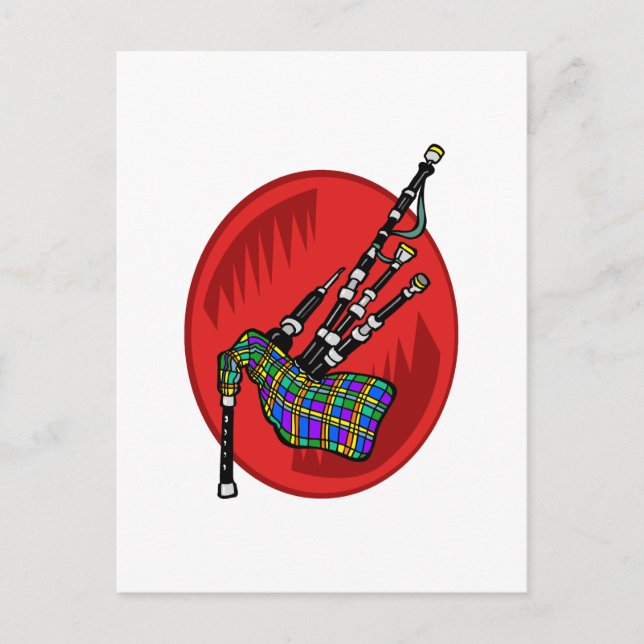 Bagpipes Postcard (Front)