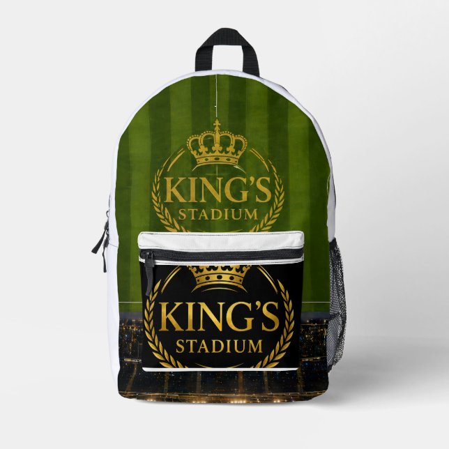 bag's king printed backpack (Front)