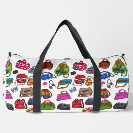 Bags Love Fun Cute Illustrated Purses Pattern