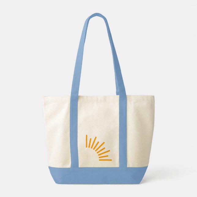 Bags - Tote bag in light blue with logomark (Back)