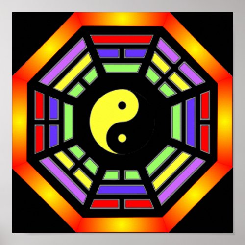 Bagua Yin Yang Poster