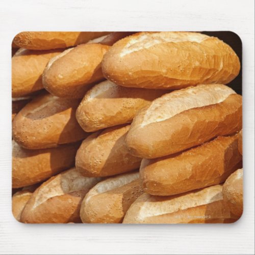 Baguette bread for sale in street by hawker mouse pad