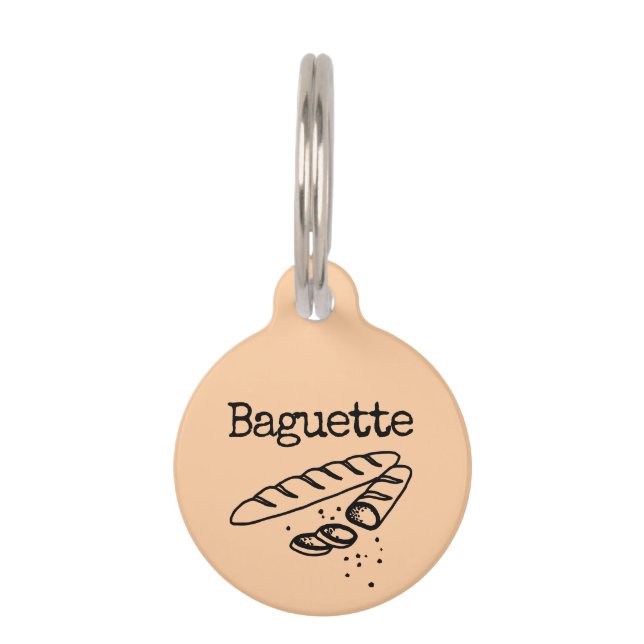 Baguette Pet ID Tag (Front)
