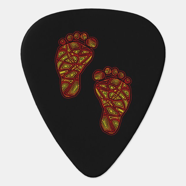 Bagy Footprints Guitar Pick (Front)