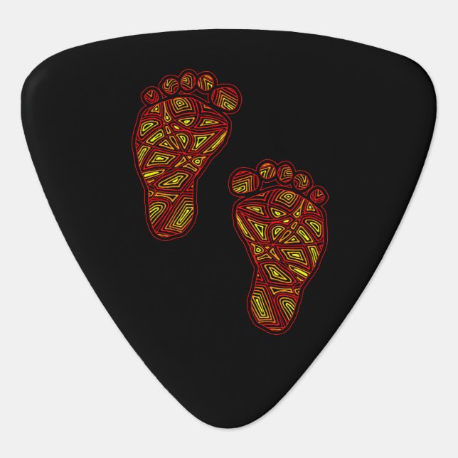 Bagy Footprints Guitar Pick (Front)