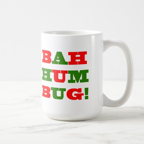 Bah Hum Bug Christmas Mug