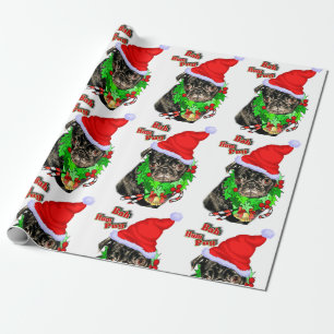 Bah Hum Pug Christmas Wrapping Paper