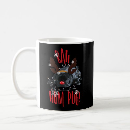 Bah Hum Pug Long Sleeve Black Pug Christmas Shirt  Coffee Mug