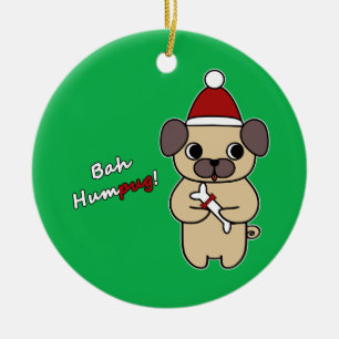 Bah Humbug! 1 Ceramic Ornament