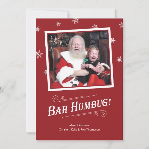 Bah Humbug Baby Christmas Cards