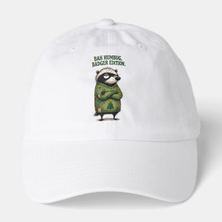 Bah Humbug Badger Edition Funny Honey Badger Hat