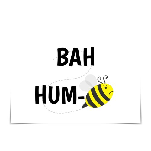 Bah Humbug Bug Card with Cranky Bee
