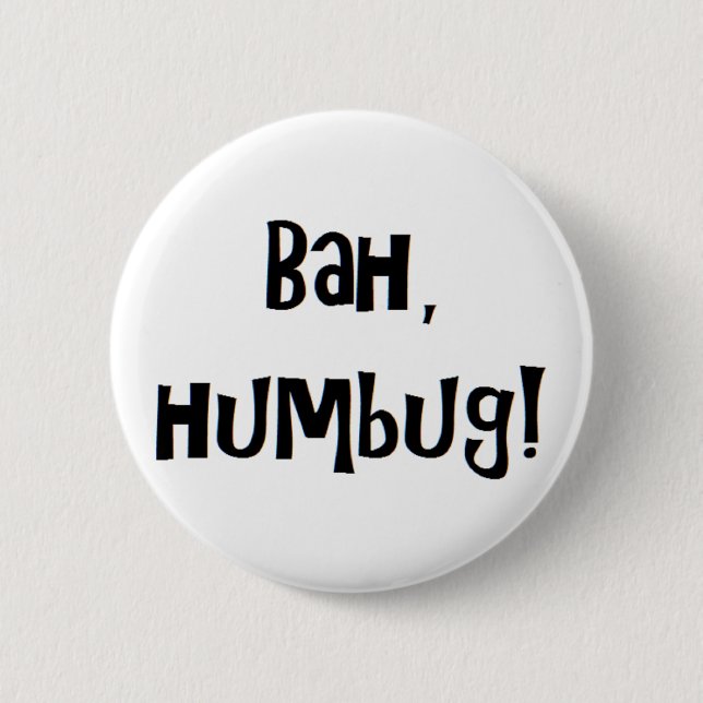 bah humbug button (Front)