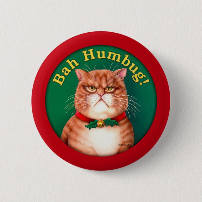 Bah Humbug Button (Front)