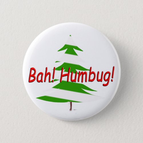 Bah Humbug Button