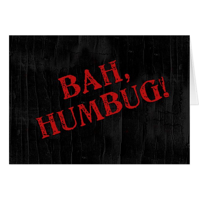 Bah Humbug Cards (Front Horizontal)