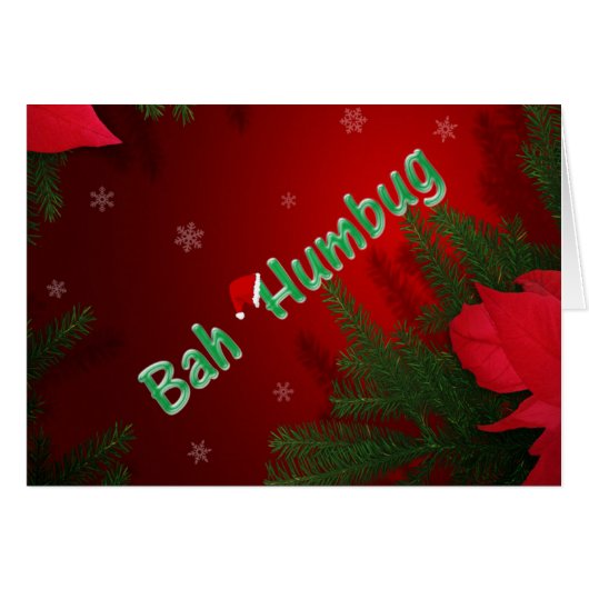 Bah Humbug Cards (Front Horizontal)
