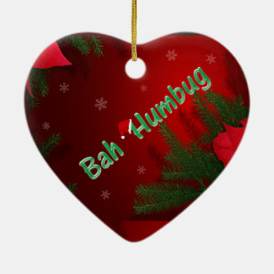 Bah Humbug Ceramic Ornament