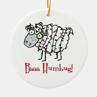 Bah Humbug Ceramic Ornament