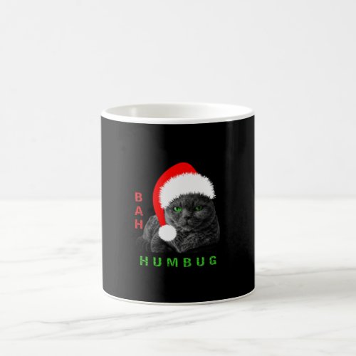 Bah Humbug Christmas Cat Coffee Mug