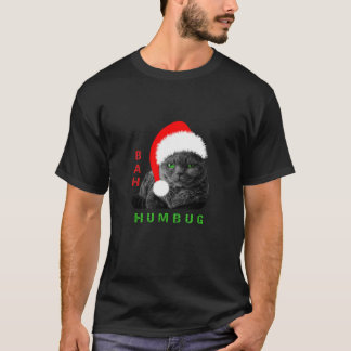 Bah Humbug Christmas Cat T-Shirt