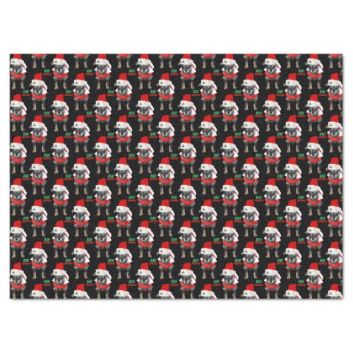 Bah Humbug Christmas Dog Pattern Tissue Paper