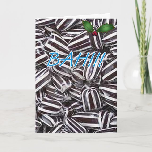 BAH HUMBUG!!! CHRISTMAS GREETING CARD (Front)