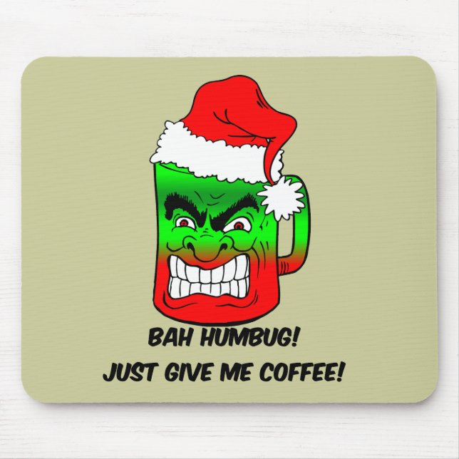 bah humbug Christmas Mouse Pad (Front)