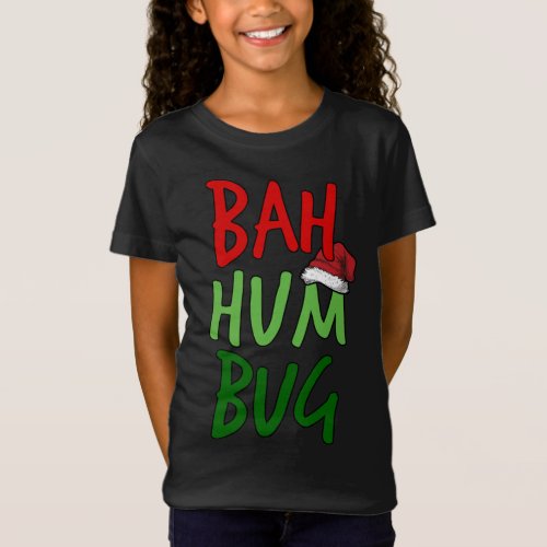 Bah Humbug Christmas Santa Hat Anti_Christmas T_Shirt
