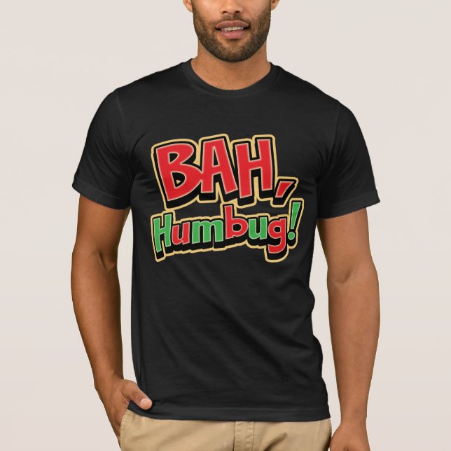 Bah Humbug Dark T-Shirt (Front)