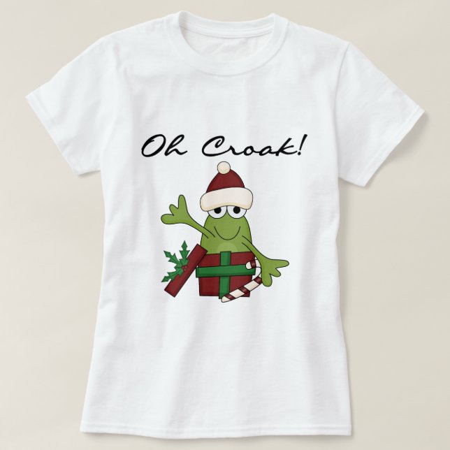 Bah Humbug Frog Christmas Tshirts and Gifts (Design Front)