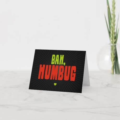 Bah Humbug Holiday Card