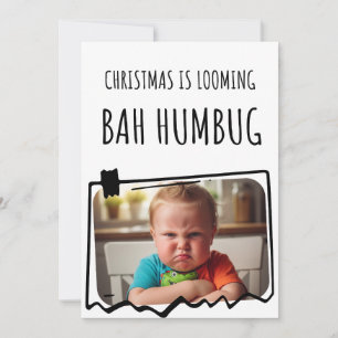 Bah humbug photo holiday card