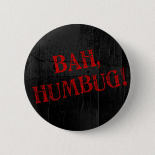 Bah Humbug Pinback Button